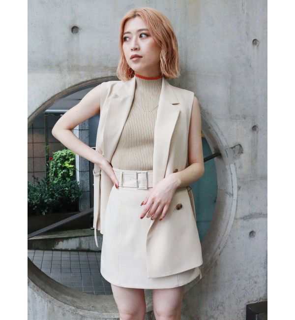 MURUA「ワイドベルトミニスカート」|スカート|