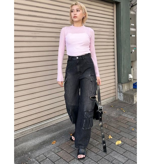 MURUA「ランダムパターンシアーニット」|ニット・セーター|