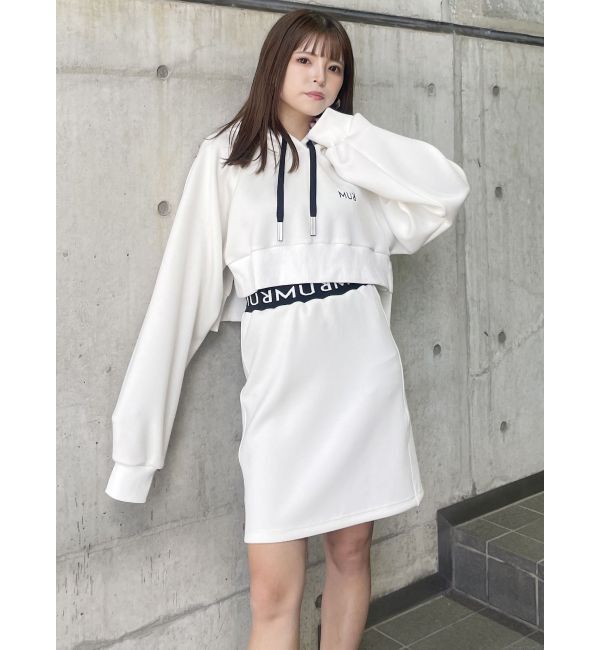 MURUA「スポンジングロゴミニスカート」|スカート|