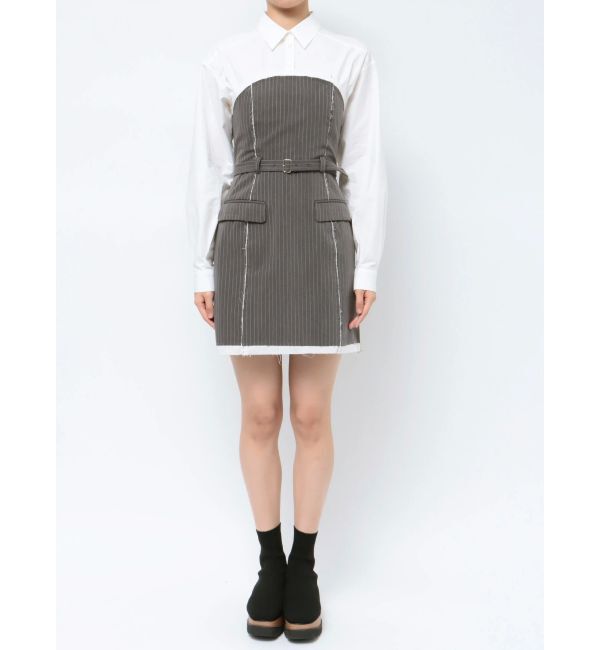 MURUA「シャツドッキングミニワンピース」|ワンピース|