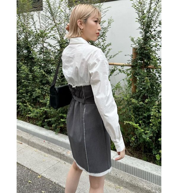 MURUA「シャツドッキングミニワンピース」|ワンピース|