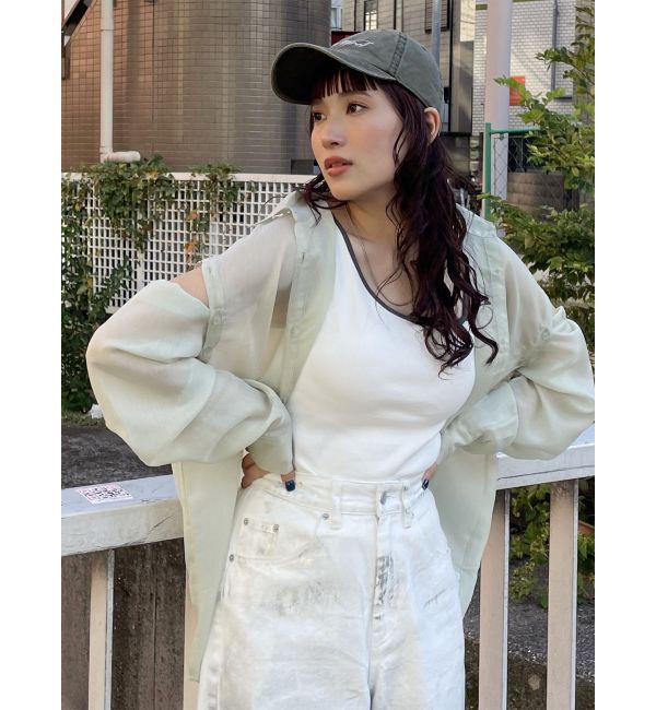 MURUA「2WAYシアーシャツ」|シャツ・ブラウス|