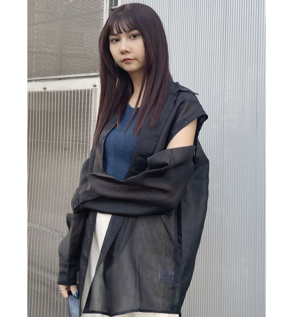 MURUA「2WAYシアーシャツ」|シャツ・ブラウス|