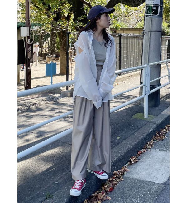 MURUA「2WAYシアーシャツ」|シャツ・ブラウス|