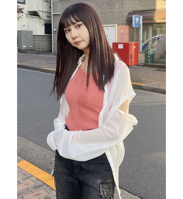 MURUA「2WAYシアーシャツ」|シャツ・ブラウス|