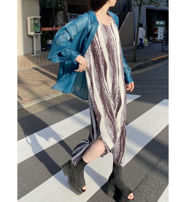 MURUA「シアーシャイニーボリュームスリーブシャツ」|シャツ・ブラウス|