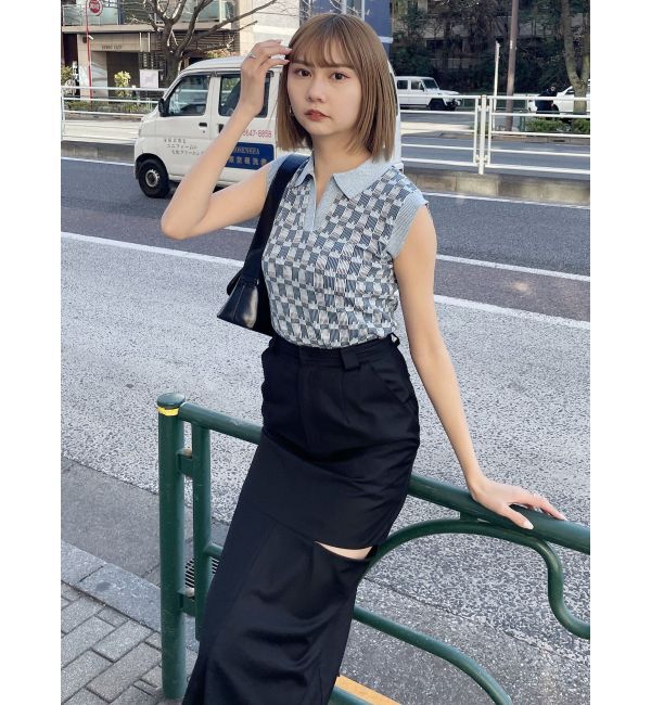 MURUA「カットアウトマーメイドスカート」|スカート|