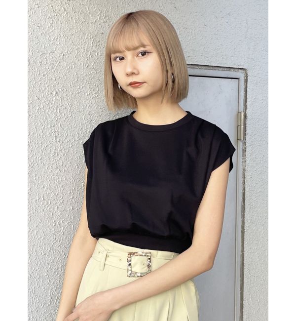 MURUA「タックワイドショルダートップス」|Tシャツ・カットソー|