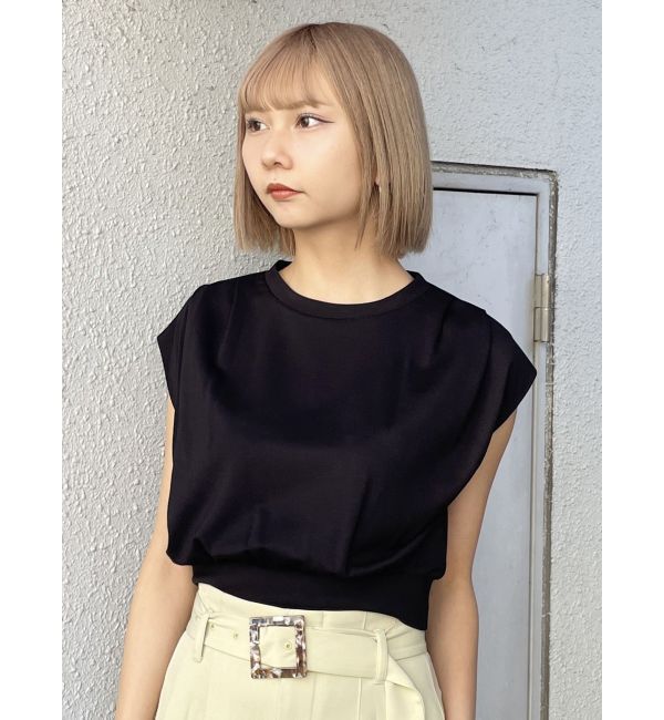 MURUA「タックワイドショルダートップス」|Tシャツ・カットソー|