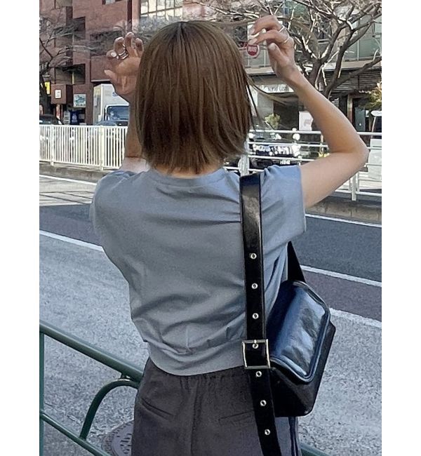 MURUA「タックワイドショルダートップス」|Tシャツ・カットソー|