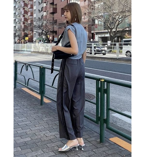 MURUA「タックワイドショルダートップス」|Tシャツ・カットソー|