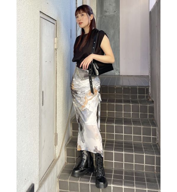 MURUA「タックワイドショルダートップス」|Tシャツ・カットソー|