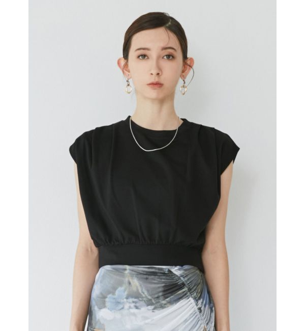 MURUA「タックワイドショルダートップス」|Tシャツ・カットソー|
