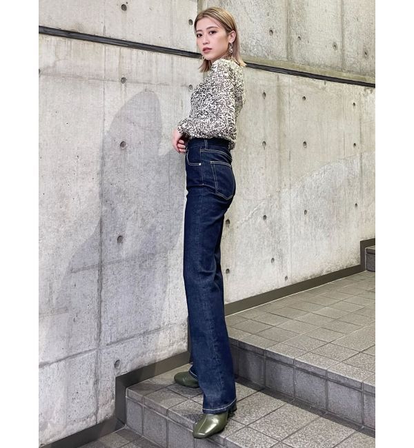 MURUA「ハイウエストヴィンテージフレアデニム」|デニム|