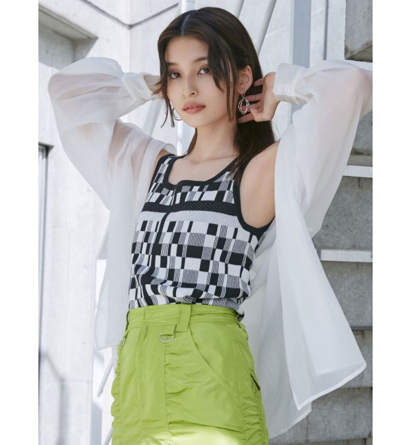 MURUA「ジオメタンクトップ」|タンクトップ|