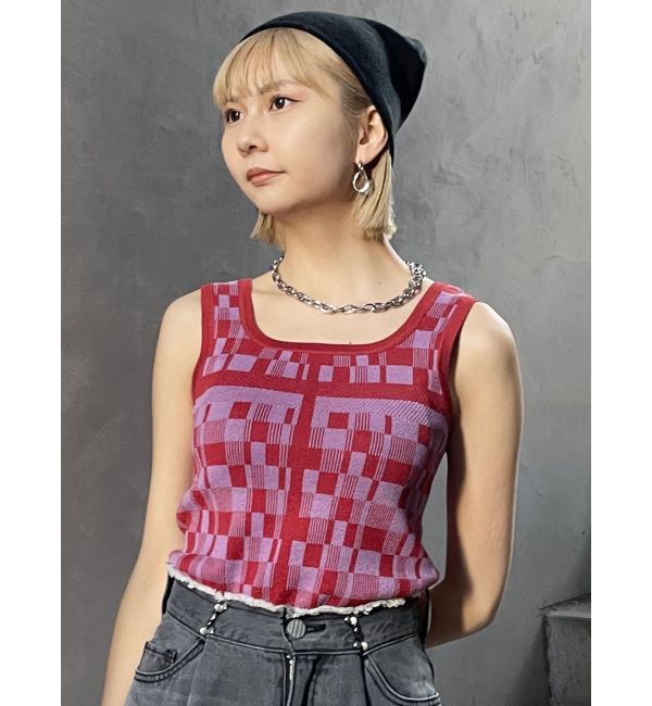 MURUA「ジオメタンクトップ」|タンクトップ|