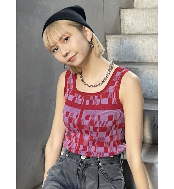 MURUA「ジオメタンクトップ」|タンクトップ|