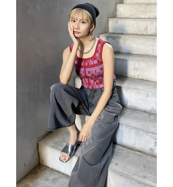 MURUA「ジオメタンクトップ」|タンクトップ|