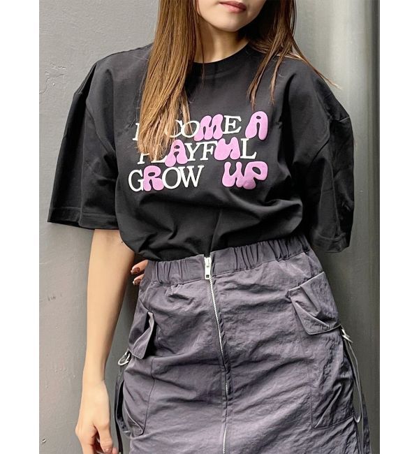 MURUA「【MURUA/PUMA】ハイドメッセージTシャツ」|Tシャツ・カットソー|ブラック