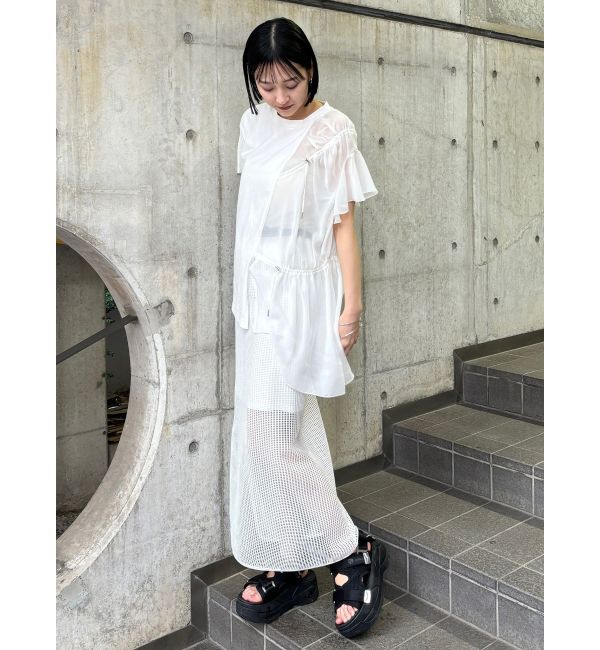 MURUA「シースルーメッシュスカート」|スカート|