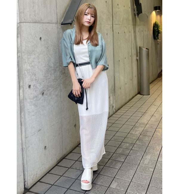 MURUA「シースルーメッシュスカート」|スカート|