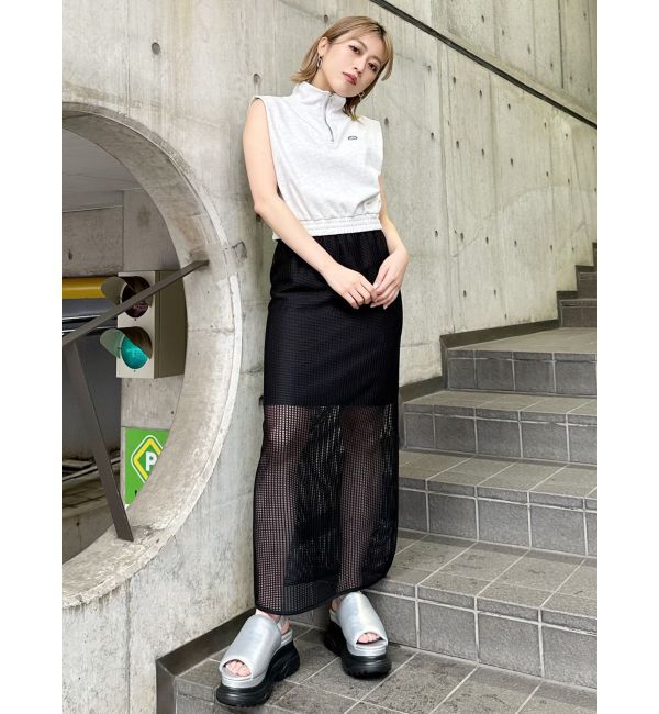 MURUA「シースルーメッシュスカート」|スカート|
