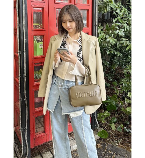 MURUA「スカートレイヤードデニム」|デニム|