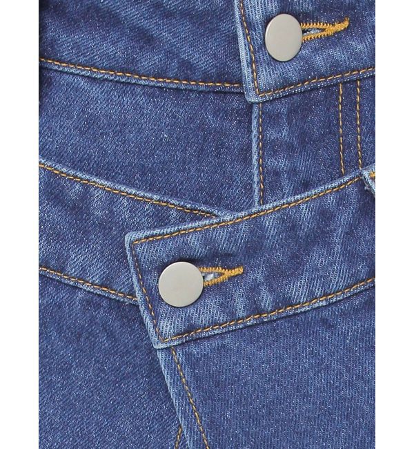 MURUA「スカートレイヤードデニム」|デニム|