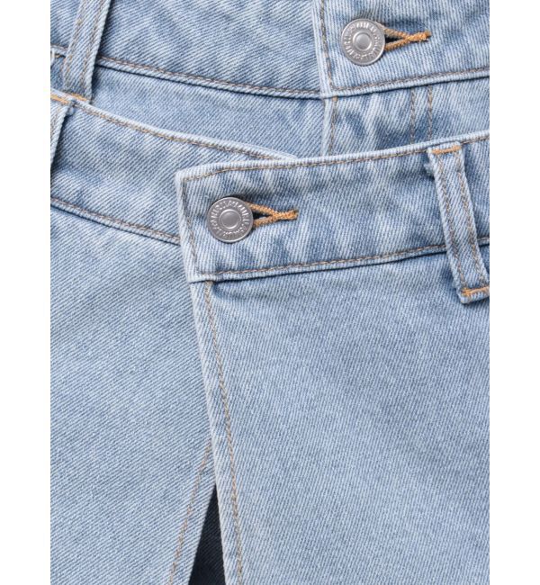 MURUA「スカートレイヤードデニム」|デニム|