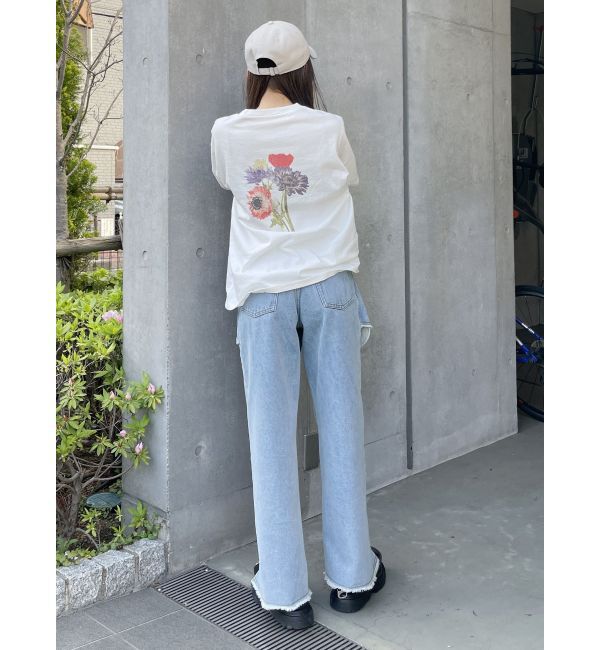 MURUA「スカートレイヤードデニム」|デニム|