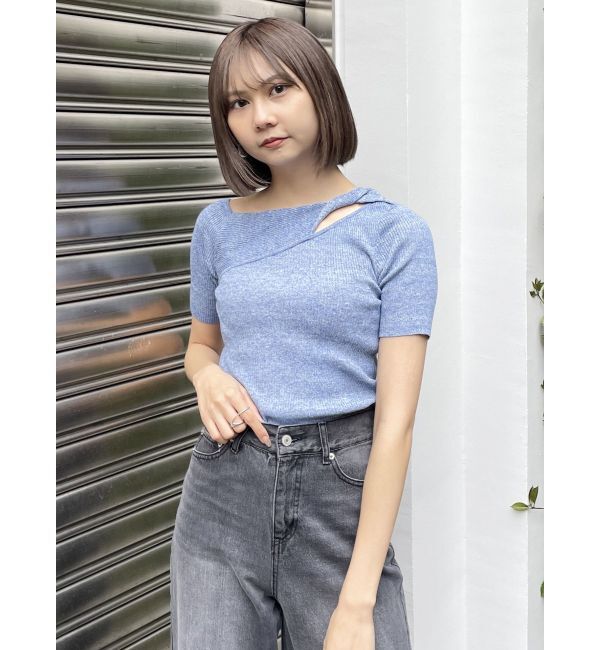 MURUA「ツイストワンショルニット」|ニット・セーター|