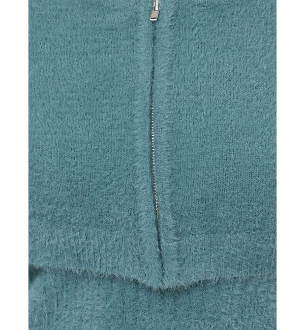 MURUA「シャギージップカーデ&times;キャミSET」|カーディガン|