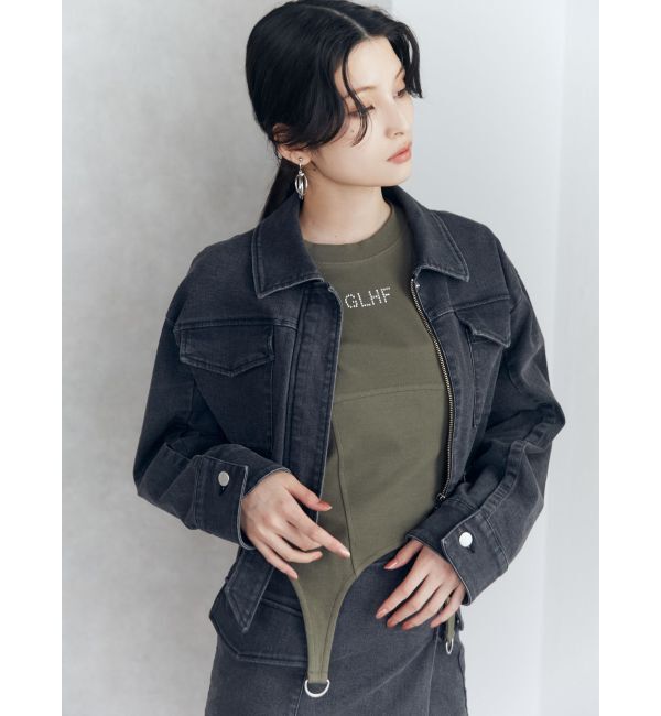 MURUA「クロップドGジャン」|デニムジャケット|