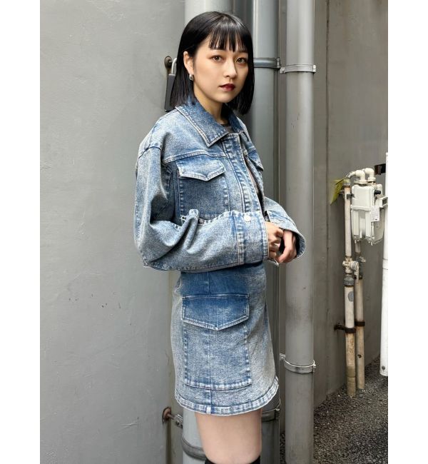 MURUA「クロップドGジャン」|デニムジャケット|
