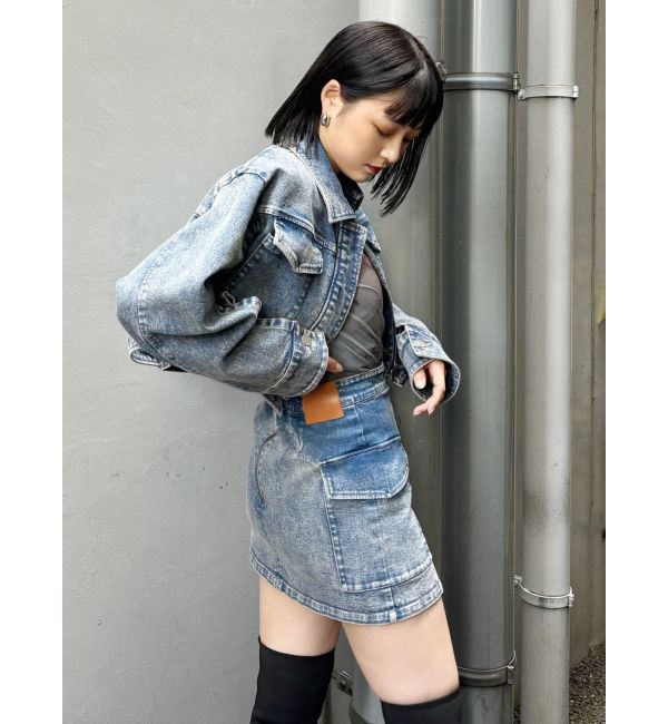 MURUA「クロップドGジャン」|デニムジャケット|