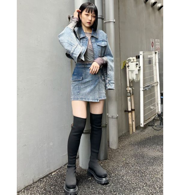 MURUA「クロップドGジャン」|デニムジャケット|