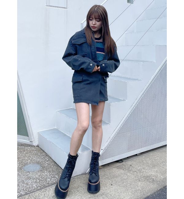 MURUA「クロップドGジャン」|デニムジャケット|