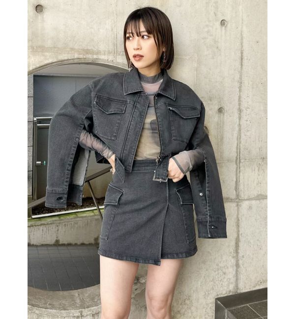 MURUA「クロップドGジャン」|デニムジャケット|