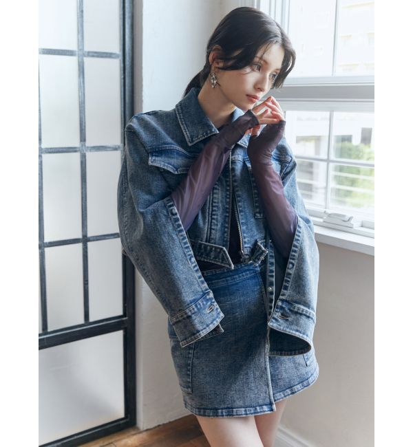 MURUA「クロップドGジャン」|デニムジャケット|