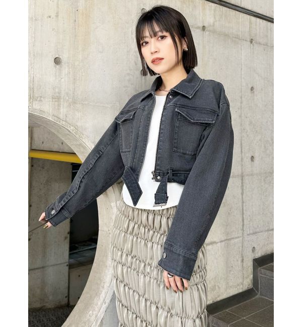 MURUA「クロップドGジャン」|デニムジャケット|