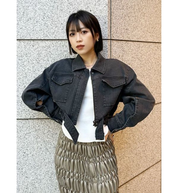 MURUA「クロップドGジャン」|デニムジャケット|