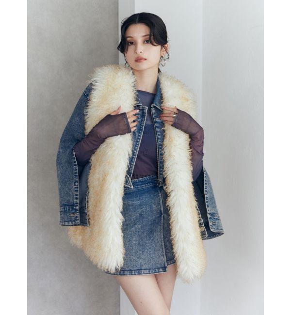 MURUA「クロップドGジャン」|デニムジャケット|