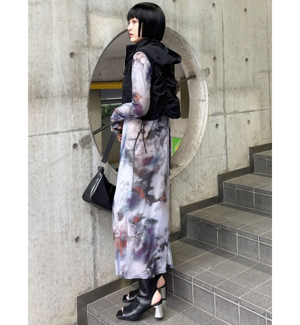 MURUA「ストレッチオープントゥブーツ」|ショートブーツ|