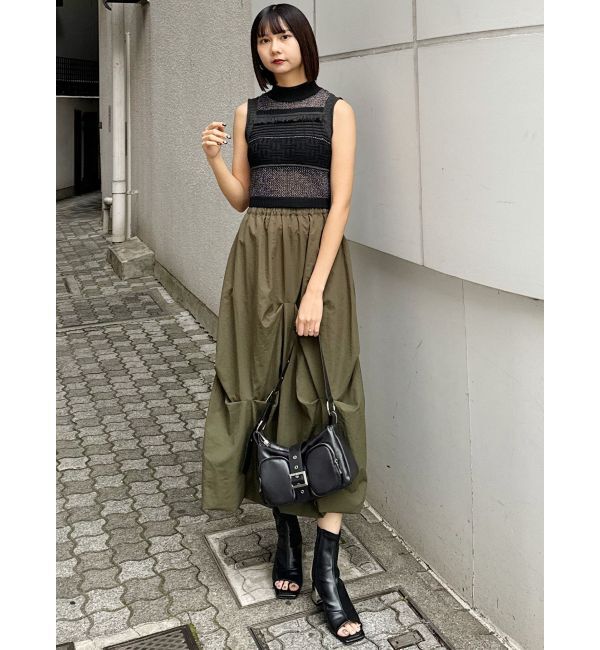 MURUA「ストレッチオープントゥブーツ」|ショートブーツ|