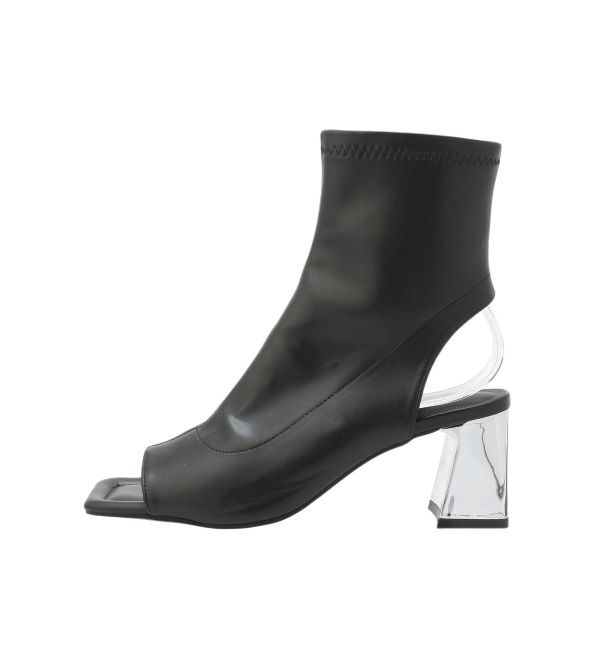 MURUA「ストレッチオープントゥブーツ」|ショートブーツ|