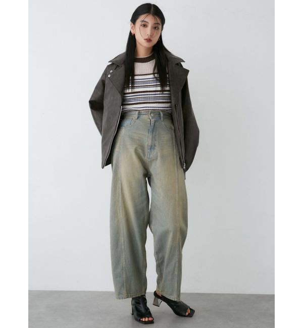 MURUA「ストレッチオープントゥブーツ」|ショートブーツ|