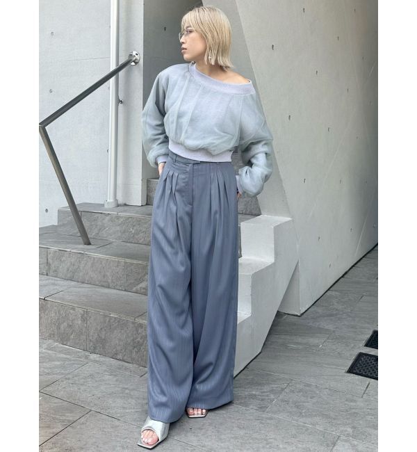 MURUA「チュールレイヤードプルオーバー」|Tシャツ・カットソー|