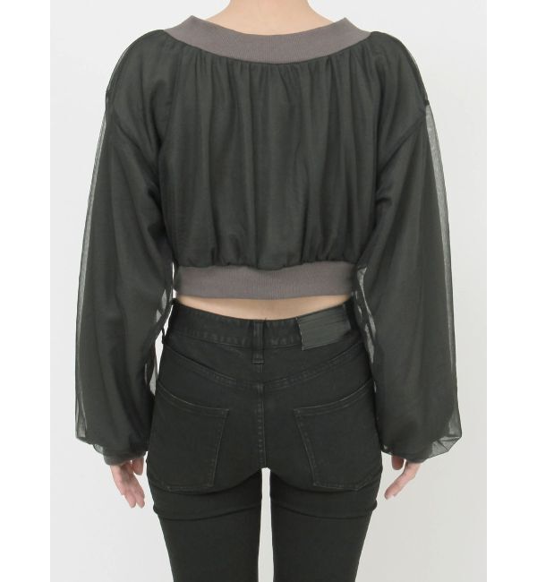 MURUA「チュールレイヤードプルオーバー」|Tシャツ・カットソー|