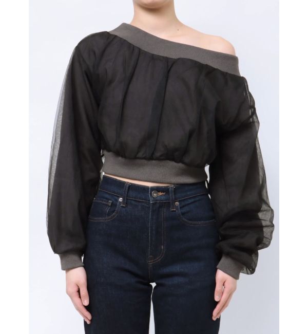 MURUA「チュールレイヤードプルオーバー」|Tシャツ・カットソー|