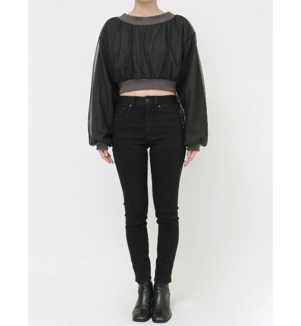 MURUA「チュールレイヤードプルオーバー」|Tシャツ・カットソー|